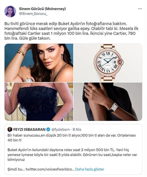 Sadece Rolex Sanıyorduk! Buket Aydın'ın Marka